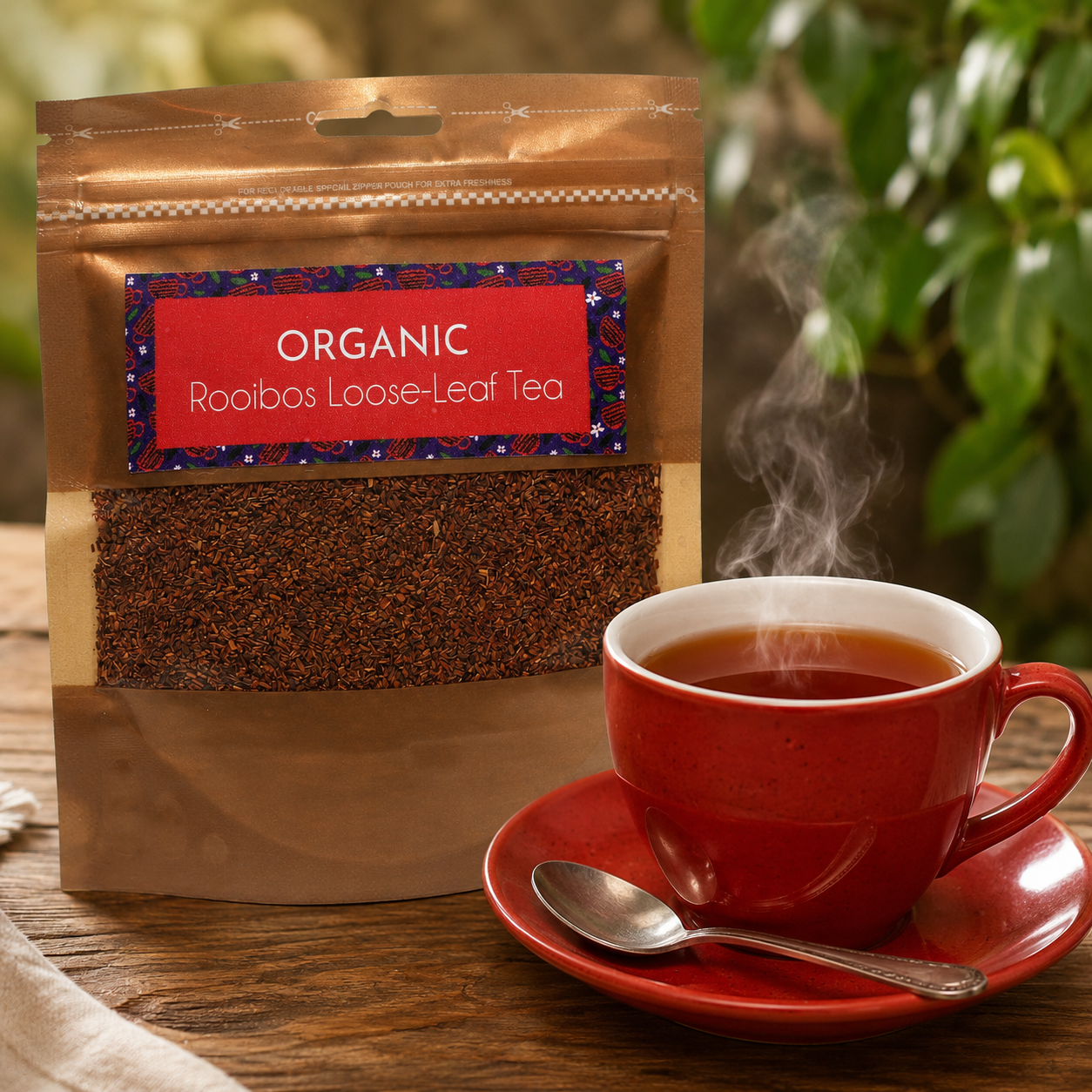 Organic Rooibos Loose-Leaf Tea – 50gr
