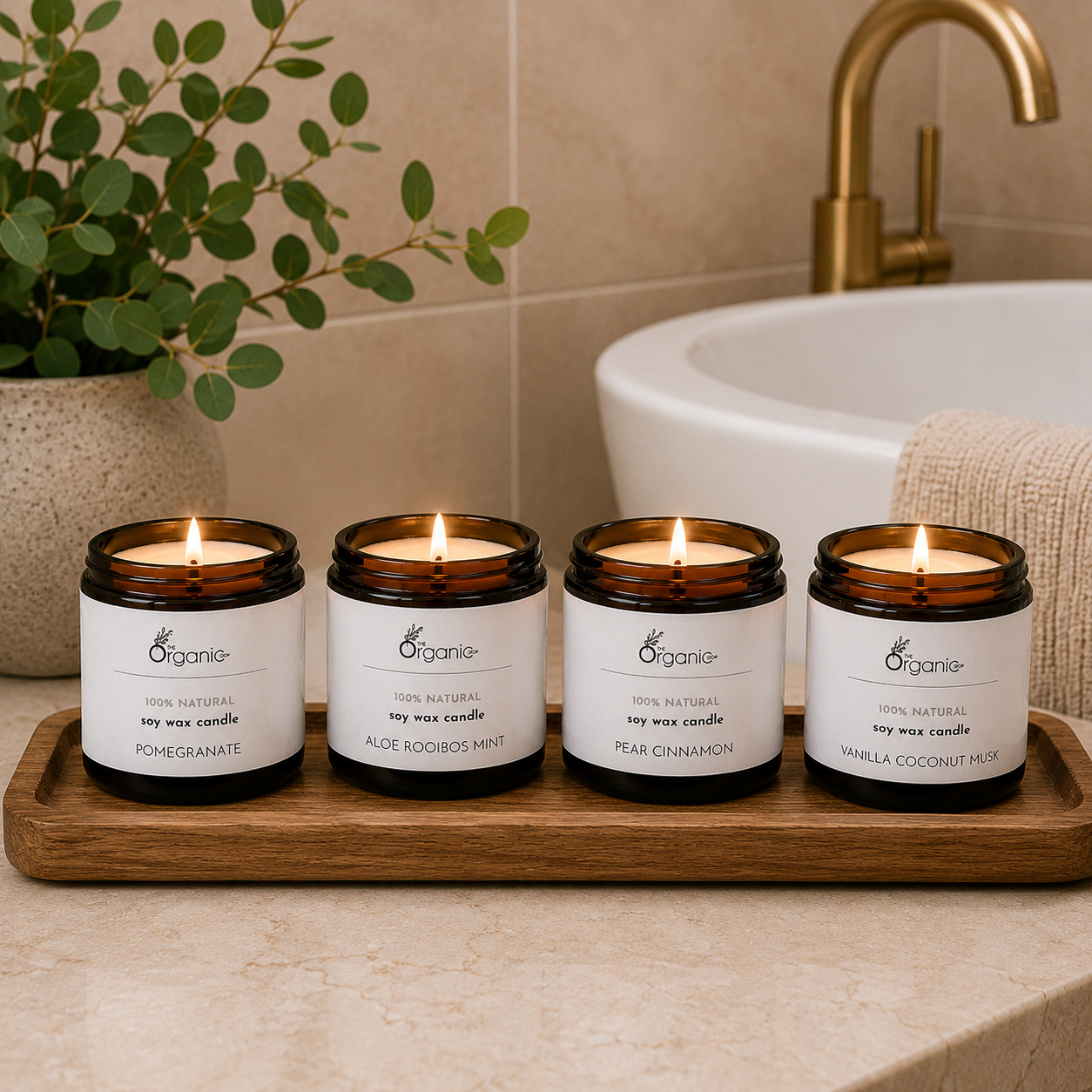 100% Luxury Natural Soy Wax Candles
