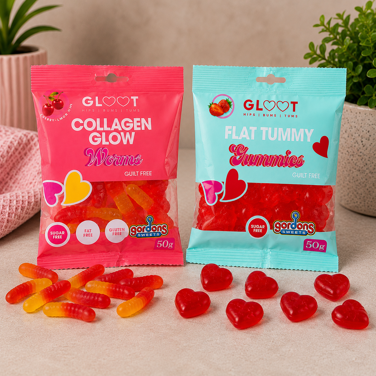 GLOOT Sugar-Free Gummies (Collagen Glow & Flat Tummy) (50g)